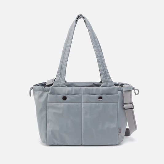 ALL IN ONE Tote in CaRefiber recycled nylon - Stone | HOBO New