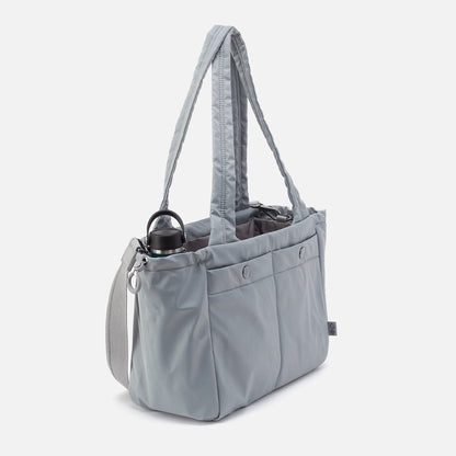 ALL IN ONE Tote in CaRefiber recycled nylon - Stone | HOBO New
