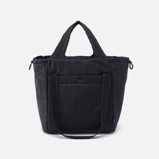 PLACES TO GO Tote in CaRefiber recycled nylon - Jet | HOBO Sale