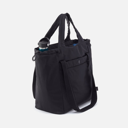 PLACES TO GO Tote in CaRefiber recycled nylon - Jet | HOBO Sale