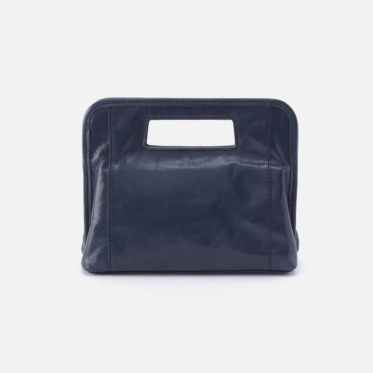 Ace Clutch In Polished Leather - Blue Stone | HOBO Hot Sale