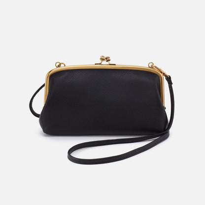 Cora Wallet Crossbody In Pebbled Leather - Black | HOBO Discount