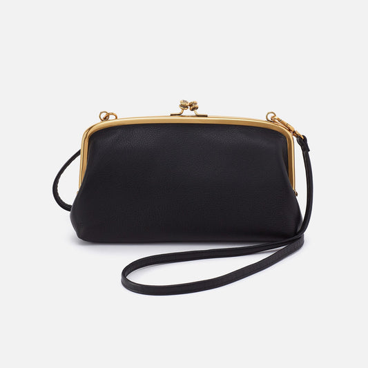 Cora Wallet Crossbody In Pebbled Leather - Black | HOBO Discount