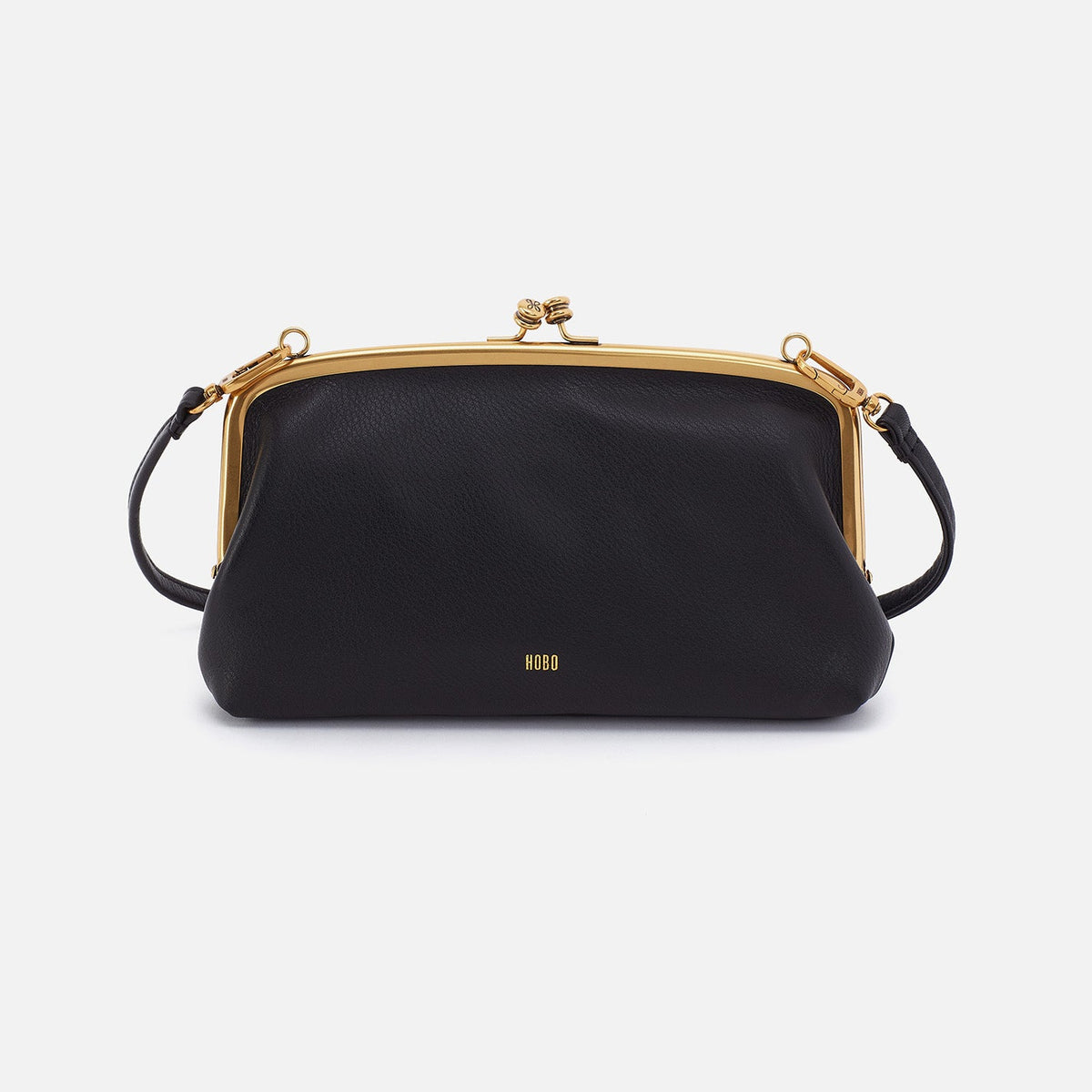 Cora Wallet Crossbody In Pebbled Leather - Black | HOBO Discount