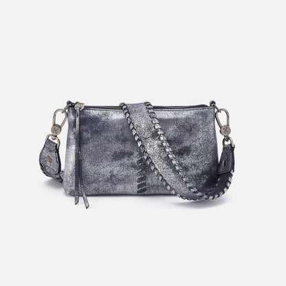 Darcy Crossbody In Metallic Leather - Blue Pewter | HOBO Smart Buy