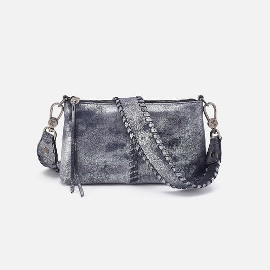Darcy Crossbody In Metallic Leather - Blue Pewter | HOBO Smart Buy