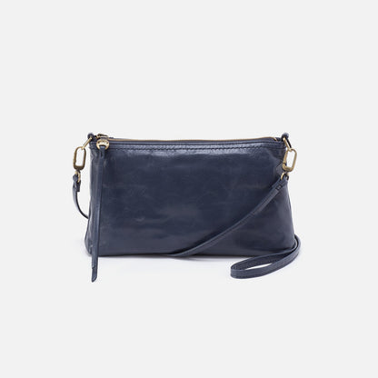 Darcy Crossbody In Polished Leather - Blue Stone | HOBO Customer Favorite