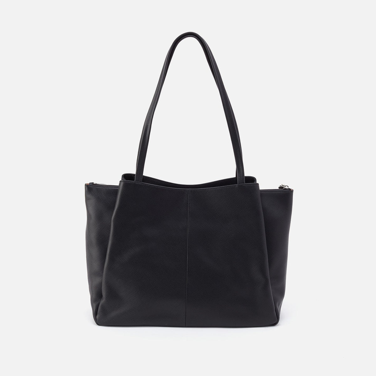 Essential Large Tote In Soft Saffiano Leather - Black | HOBO Sale