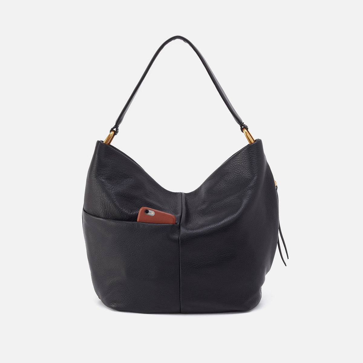 Harley Hobo In Pebbled Leather - Black | HOBO Essential