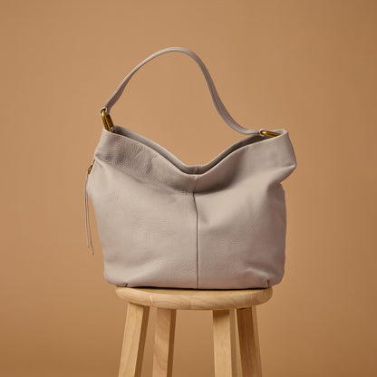 Harley Hobo In Pebbled Leather - Taupe | HOBO Everyday