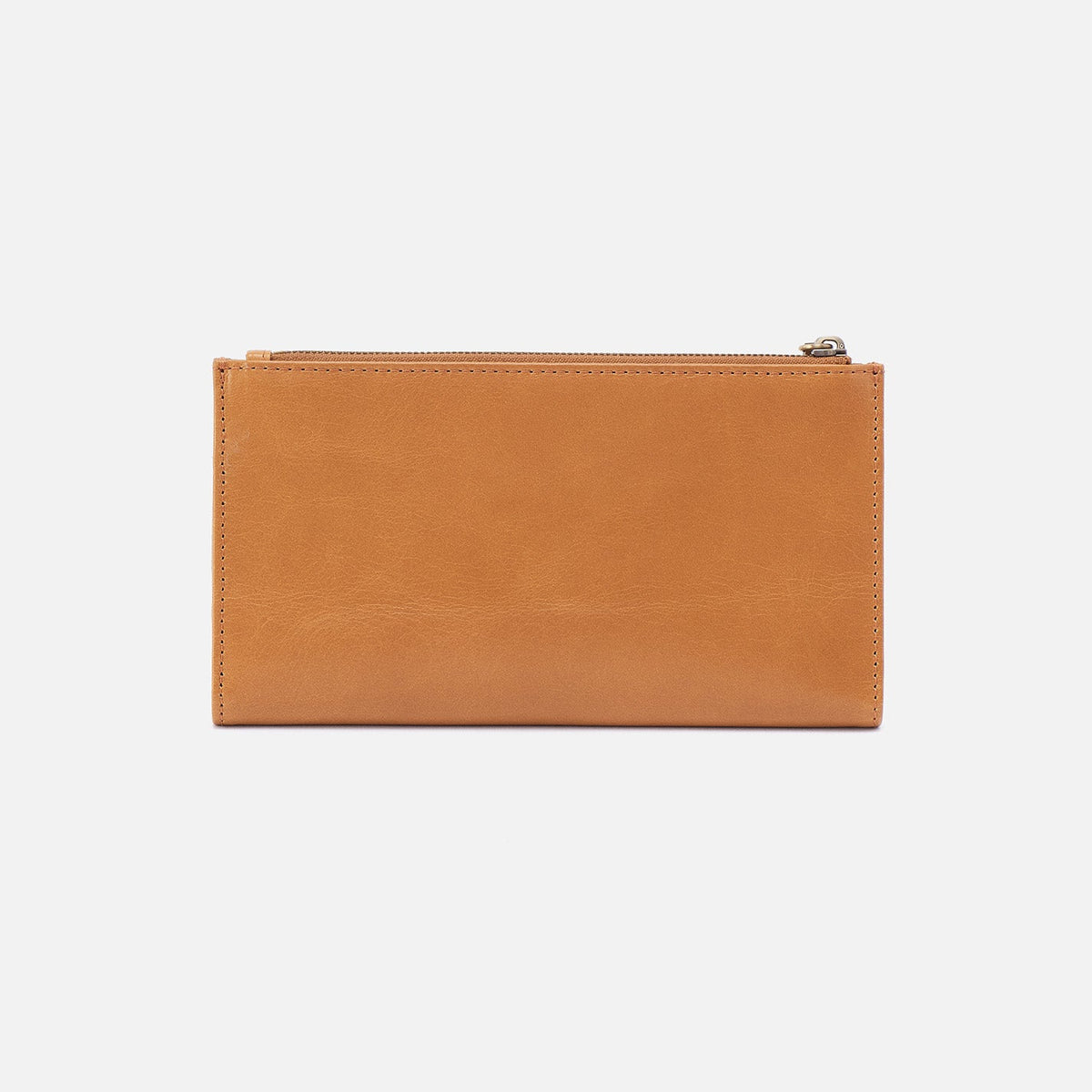 Jill Large Bifold Wallet In Polished Leather - Natural | HOBO Great Value