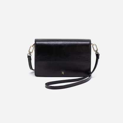 Jill Crossbody In Polished Leather - Black | HOBO Recommended
