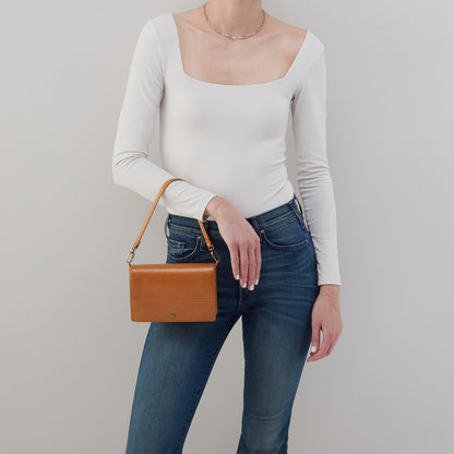 Jill Crossbody In Polished Leather - Natural | HOBO Trending