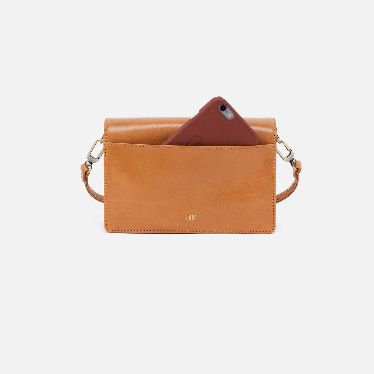 Jill Crossbody In Polished Leather - Natural | HOBO Trending