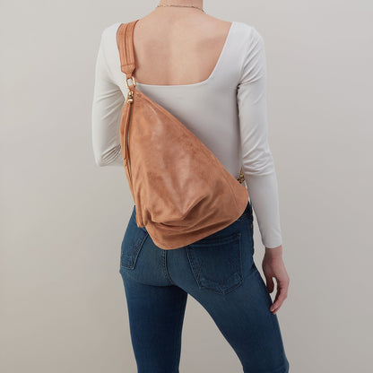 Sway Convertible Sling In Buffed Leather - Whiskey | HOBO Customer Favorite