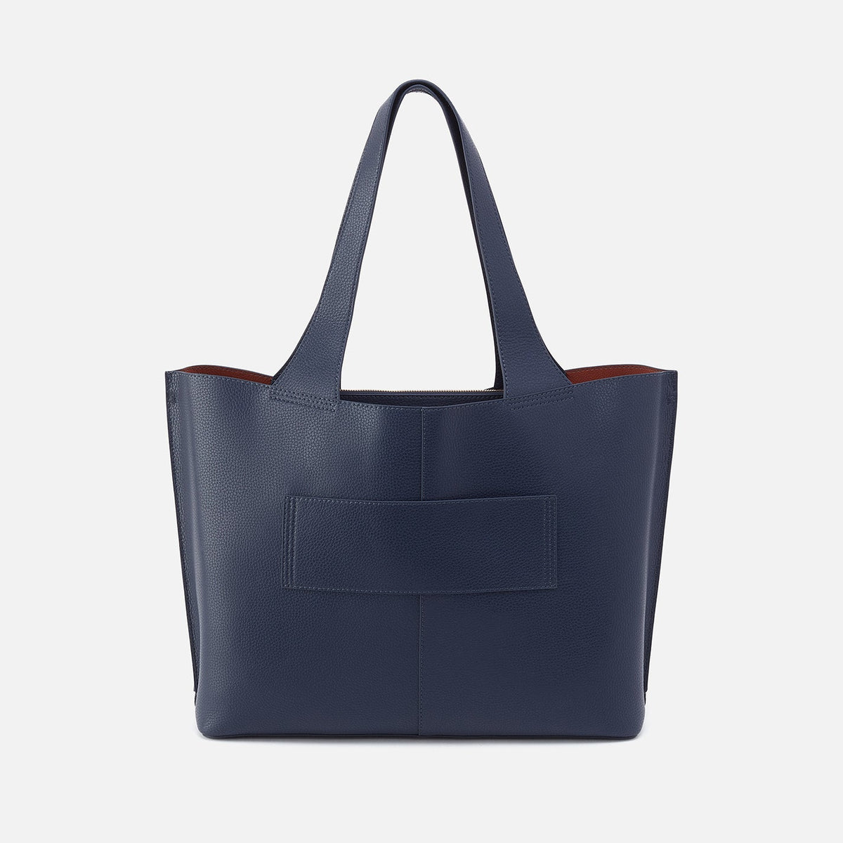 Vida Large Tote In Micro Pebbled Leather - Mood Indigo | HOBO Latest