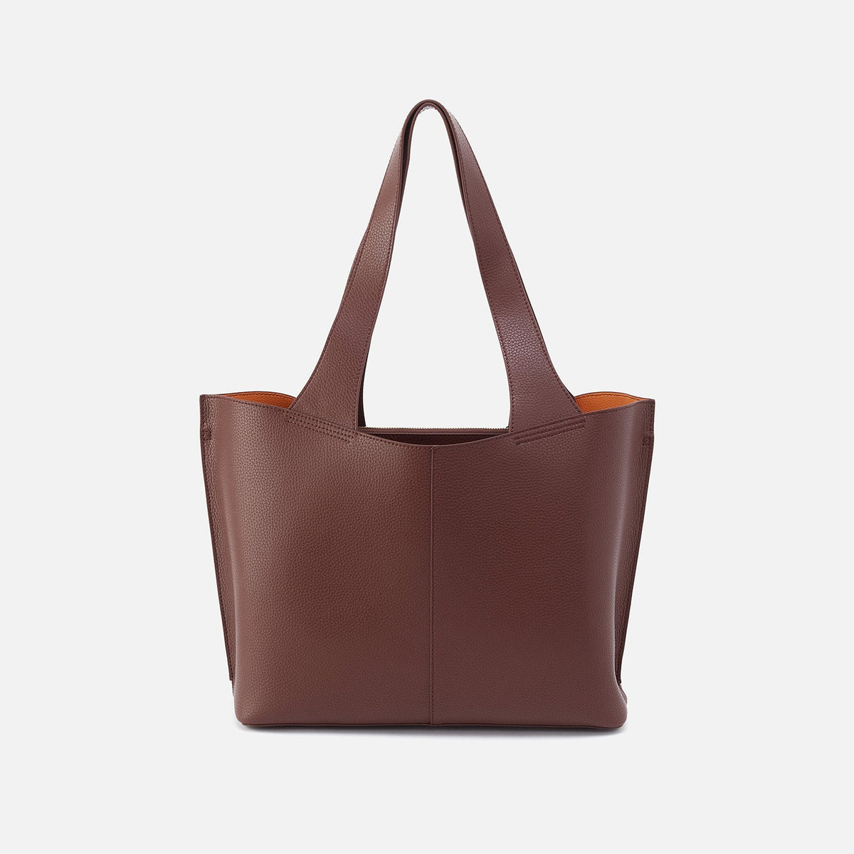 Vida Tote In Micro Pebbled Leather - Chocolate | HOBO Sale