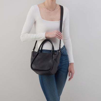 Margot Satchel in Suede - Sequoia | HOBO Signature
