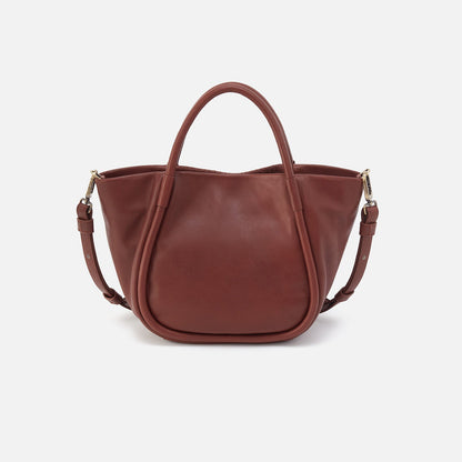 Margot Satchel in Suede - Sequoia | HOBO Signature