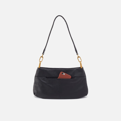 Advance Shoulder Bag In Pebbled Leather - Black | HOBO Top Pick