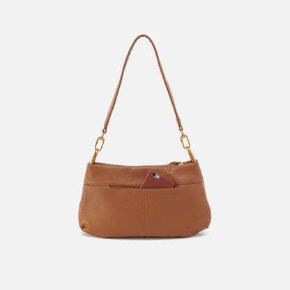 Advance Shoulder Bag In Pebbled Leather - Warm Honey | HOBO Trusted