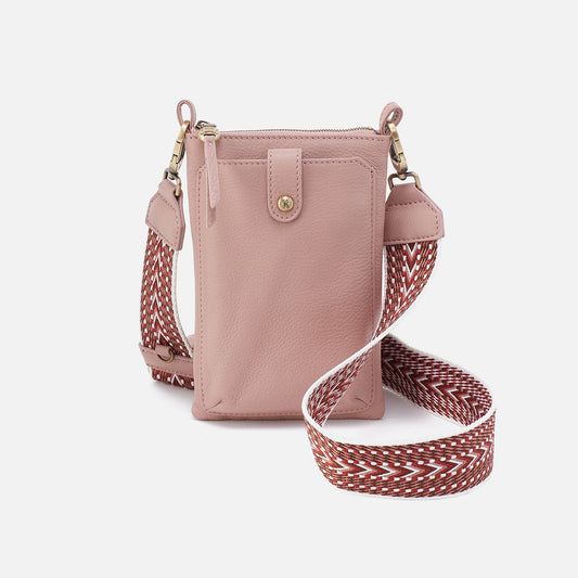 Cass Phone Crossbody In Pebbled Leather - Blush | HOBO Hot Sale