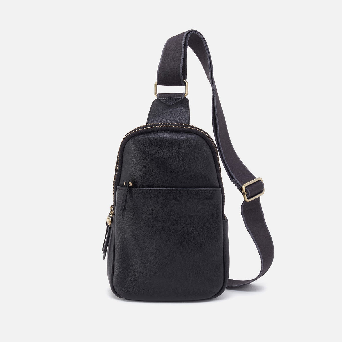 Cass Sling In Pebbled Leather - Black | HOBO Everyday