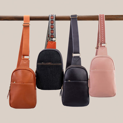 Cass Sling In Pebbled Leather - Black | HOBO Everyday
