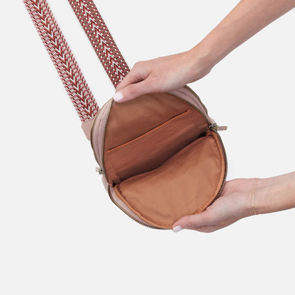 Cass Sling In Pebbled Leather - Blush | HOBO Exclusive