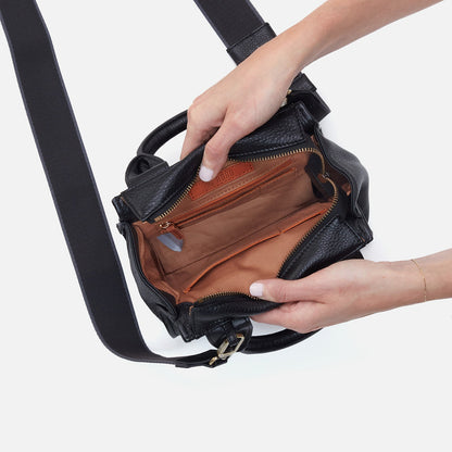 Cass Small Tote In Pebbled Leather - Black | HOBO Classic