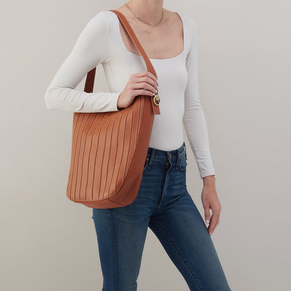 Catalina Hobo In Smooth Leather - Burnished Caramel | HOBO Special Offer