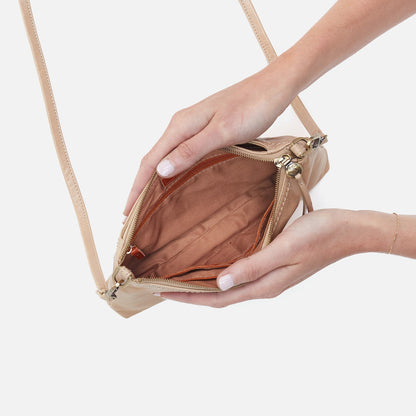 Darcy Crossbody In Polished Leather - Sand | HOBO Sale