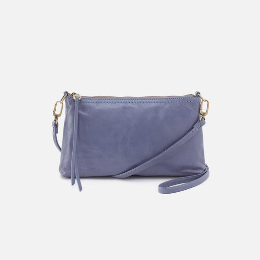Darcy Crossbody In Polished Leather - Sky Blue | HOBO Value
