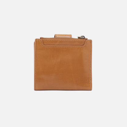 Dunn Mini Wallet In Polished Leather - Natural | HOBO Trending