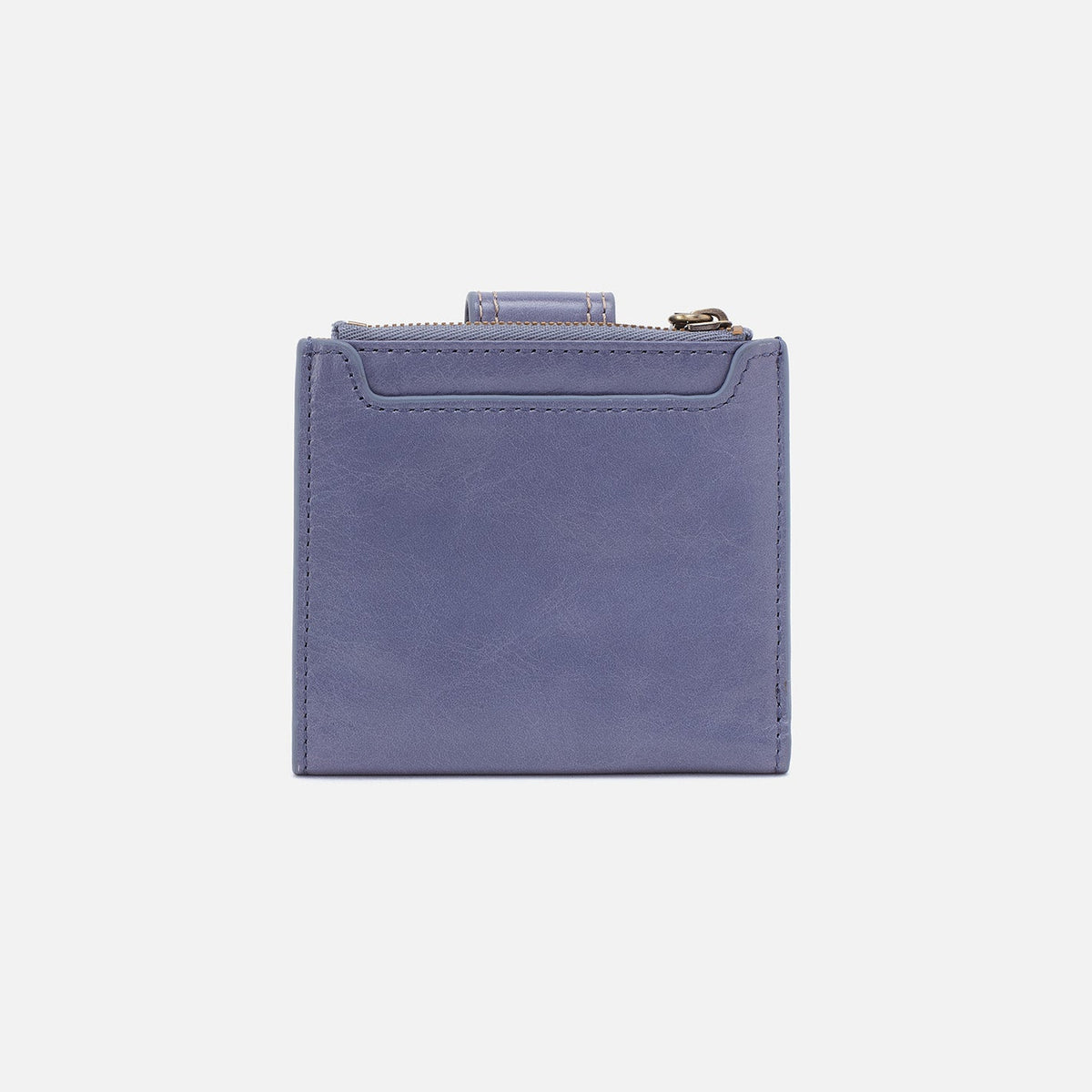 Dunn Mini Wallet In Polished Leather - Sky Blue | HOBO Top Pick