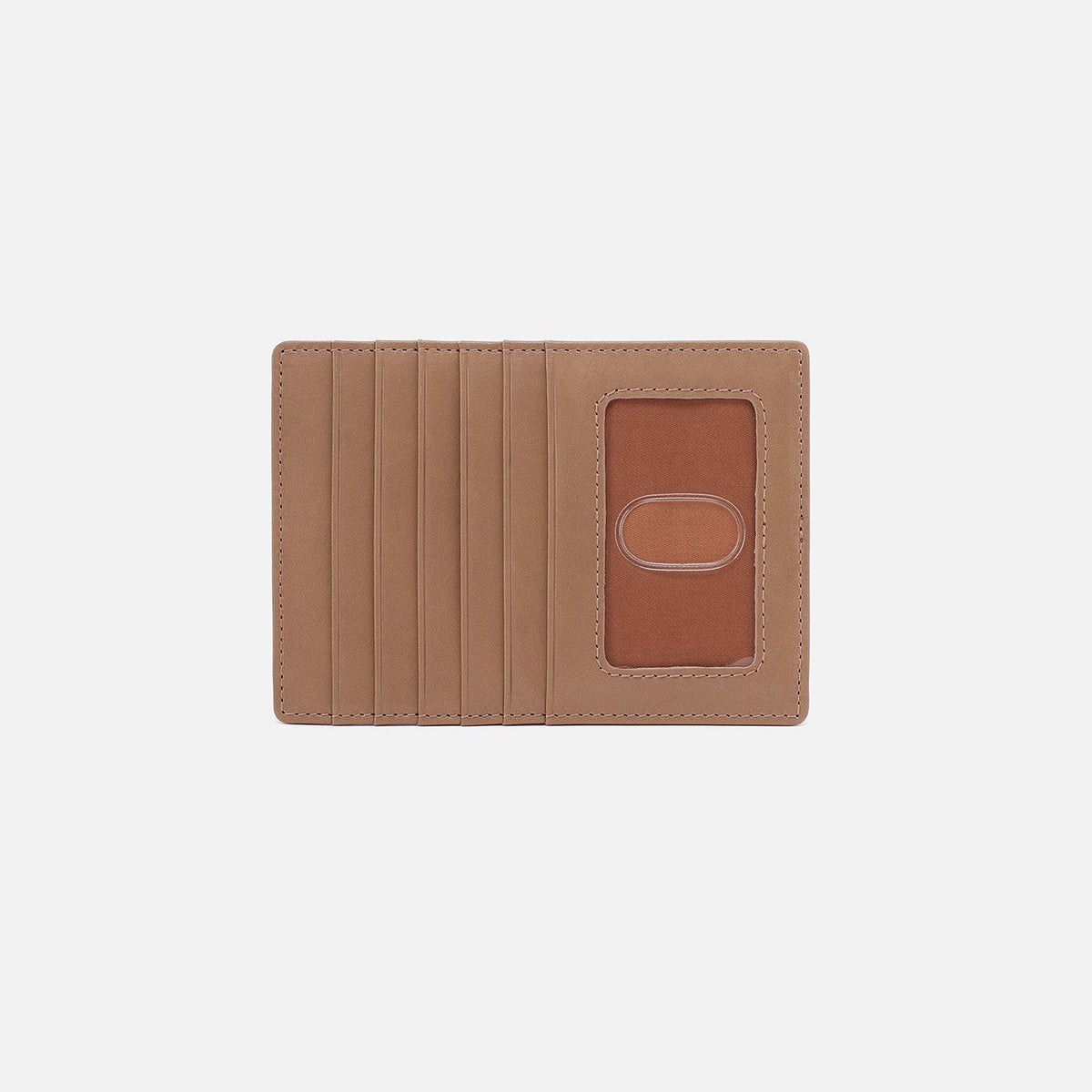 Euro Slide Card Case In Polished Leather - Cashmere | HOBO Quality