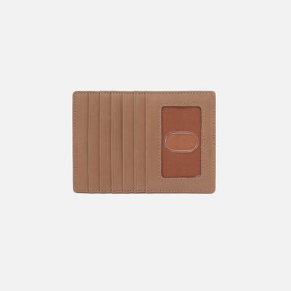 Euro Slide Card Case In Polished Leather - Cashmere | HOBO Quality
