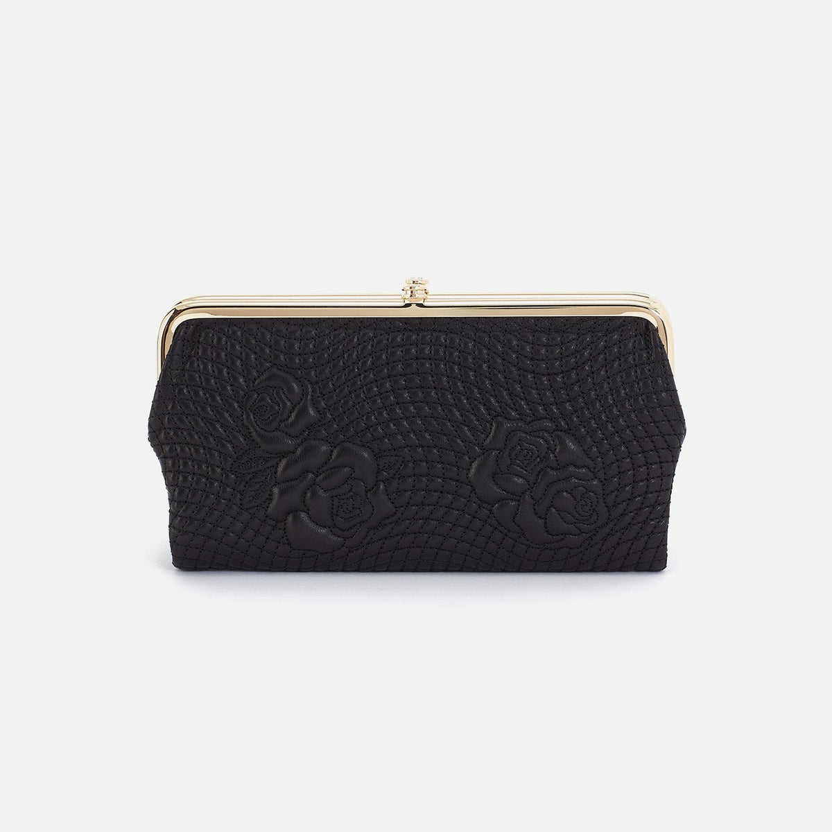 Lauren Clutch-Wallet In Smooth Leather - Black | HOBO Deals