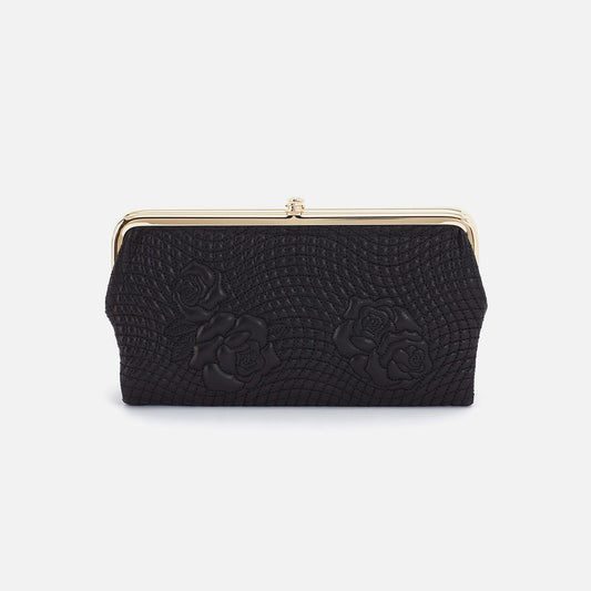 Lauren Clutch-Wallet In Smooth Leather - Black | HOBO Deals