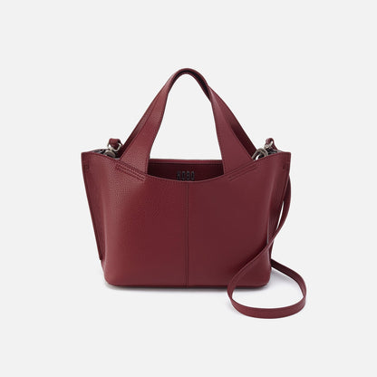 Vida Small Tote In Micro Pebbled Leather - Port | HOBO Trending