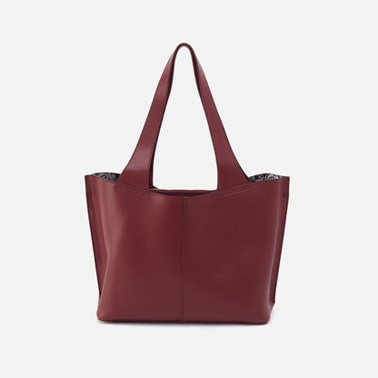 Vida Tote In Micro Pebbled Leather - Port | HOBO Essential