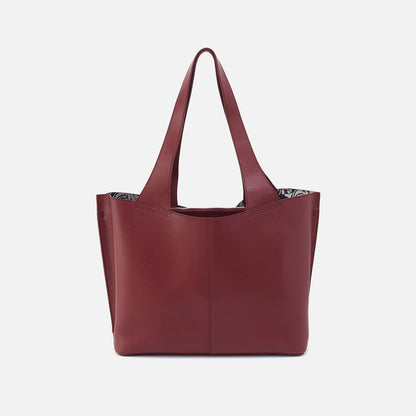 Vida Tote In Micro Pebbled Leather - Port | HOBO Essential