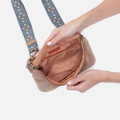 Fern Large Belt Bag In Buffed Leather - Hazel | HOBO Everyday