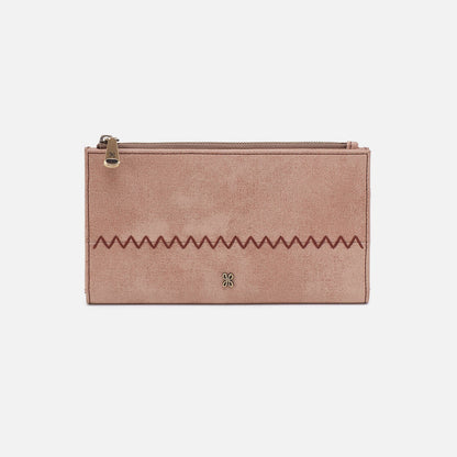 Jill Large Bifold Wallet In Buffed Leather - Hazel | HOBO Trusted