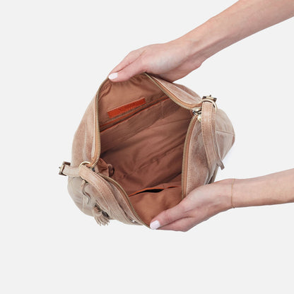 Merrin Convertible Backpack In Buffed Leather - Hazel | HOBO Premium