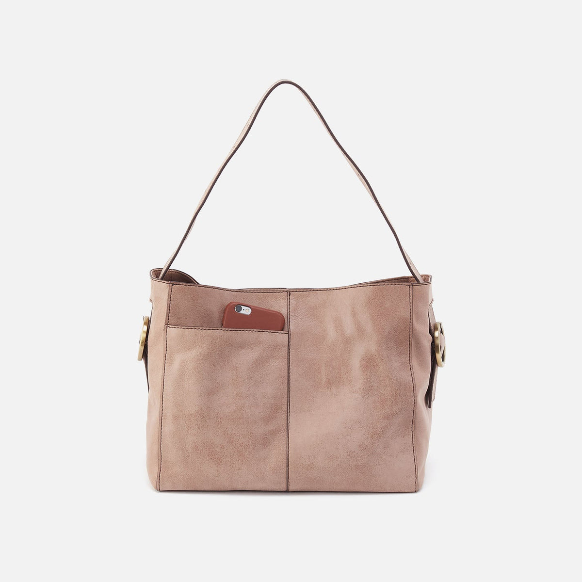 Render Shoulder Bag In Buffed Leather - Hazel | HOBO Smart Buy