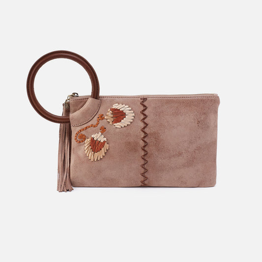 Sheila Clutch In Buffed Leather - Hazel | HOBO Trusted