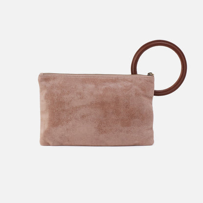Sheila Clutch In Buffed Leather - Hazel | HOBO Trusted