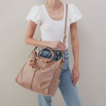 Sheila Large Satchel In Buffed Leather - Hazel | HOBO Special Offer