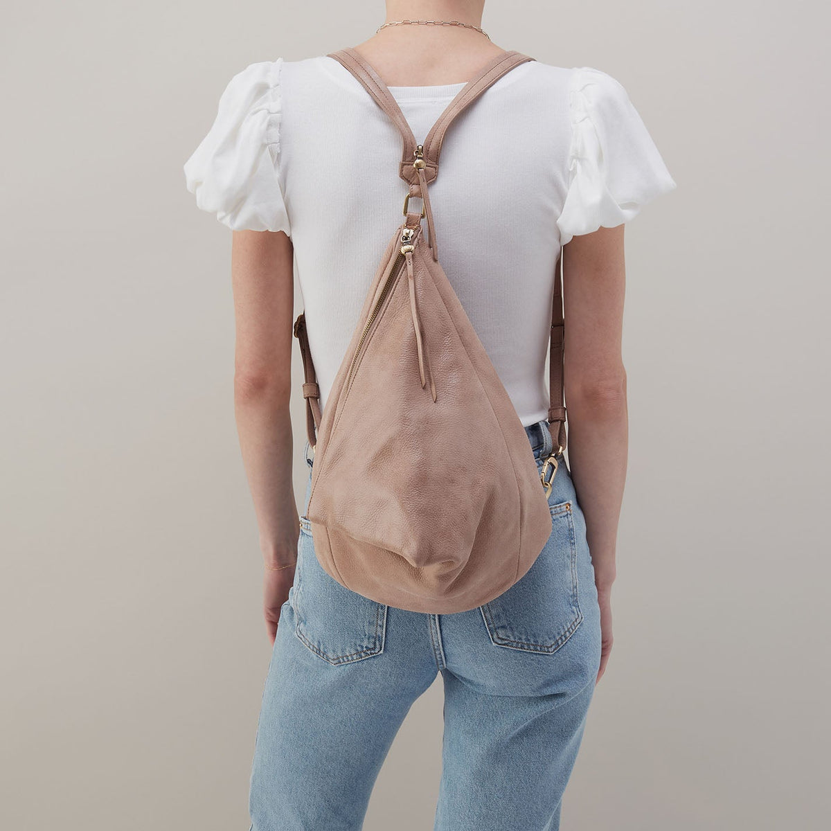 Sway Convertible Sling In Buffed Leather - Hazel | HOBO Trusted